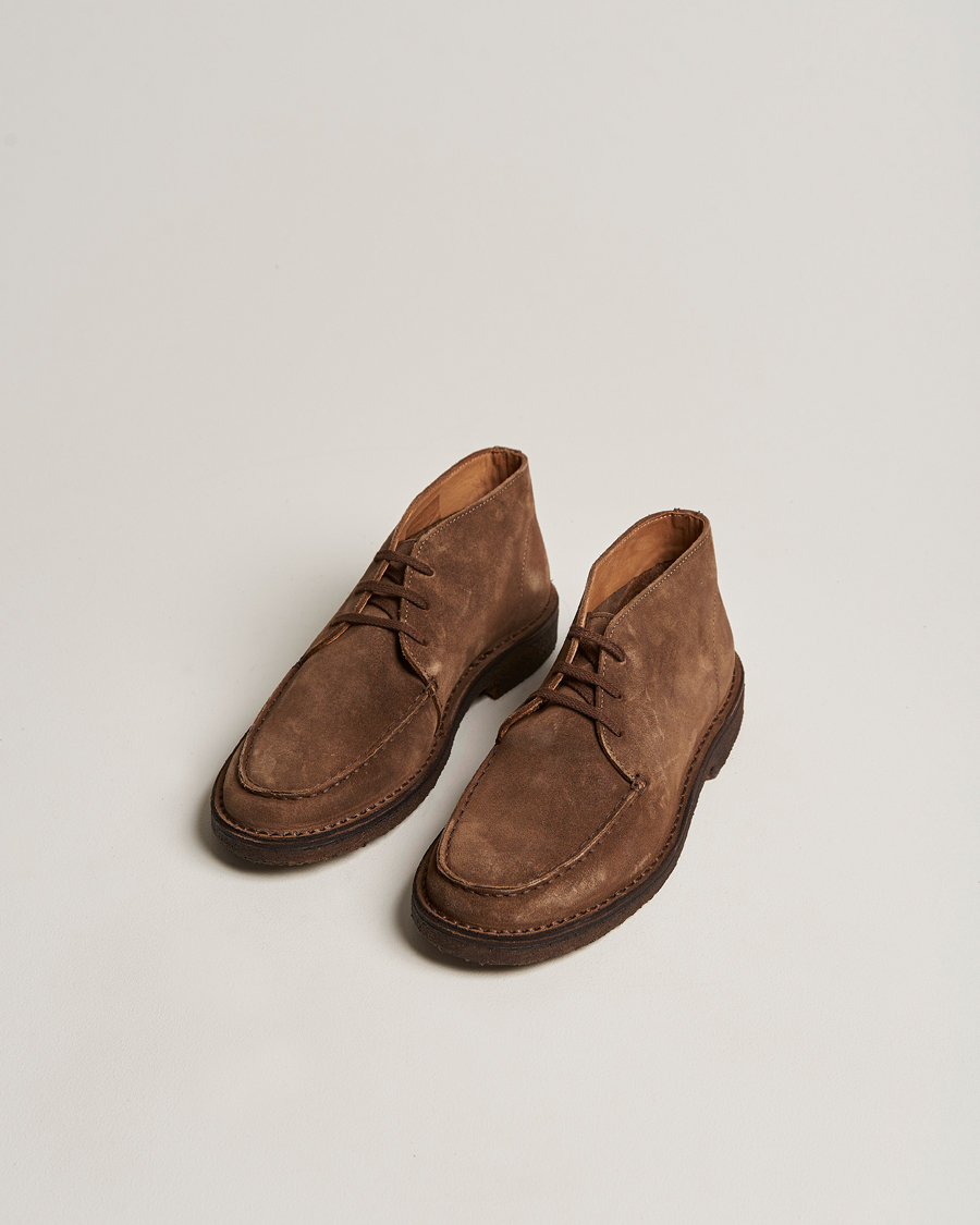 Herre |  | Drake\'s | Crosby Moc-Toe Suede Chukka Boots Brown