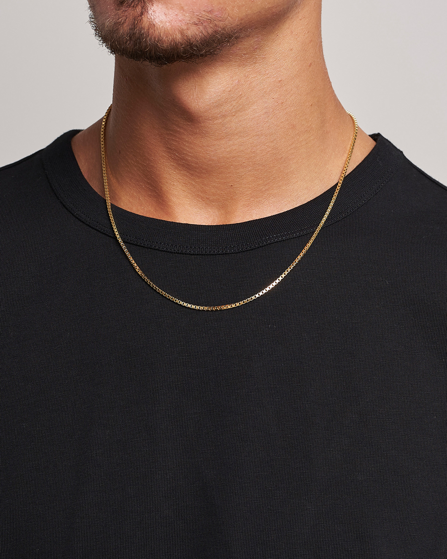 Herre | Contemporary Creators | Tom Wood | Square Chain M Necklace Gold