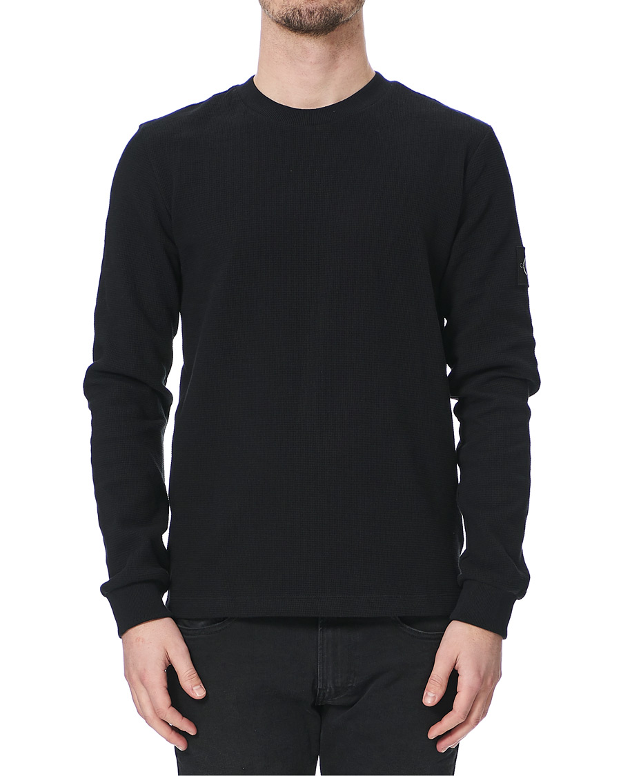 calvin klein waffle ls tee