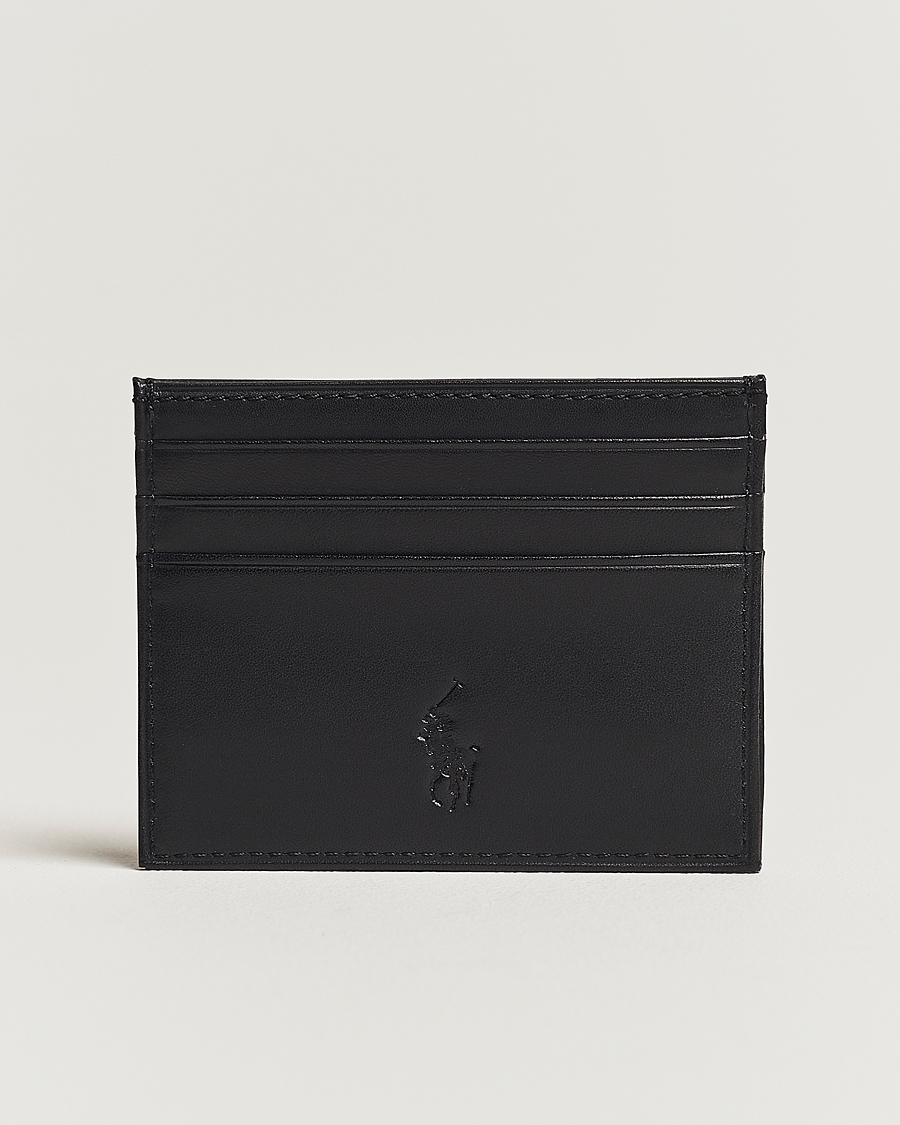 Herre |  | Polo Ralph Lauren | Smooth Leather Credit Card Case Black