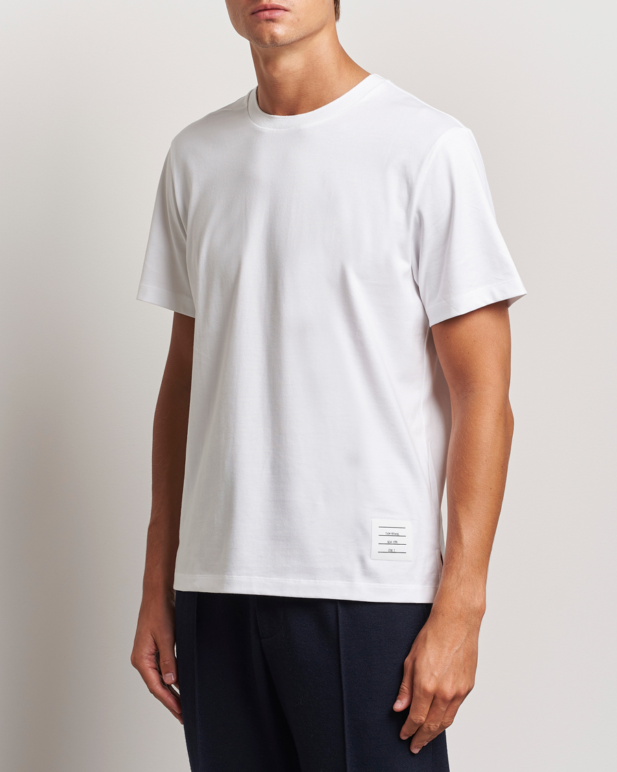 Herre |  | Thom Browne | Relaxed Fit Short Sleeve T-Shirt White