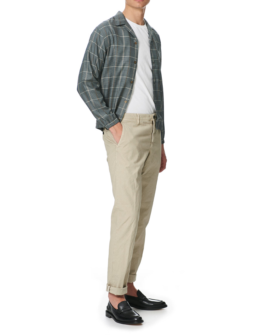 Camoshita Unlined Shirt Blouson Green Check