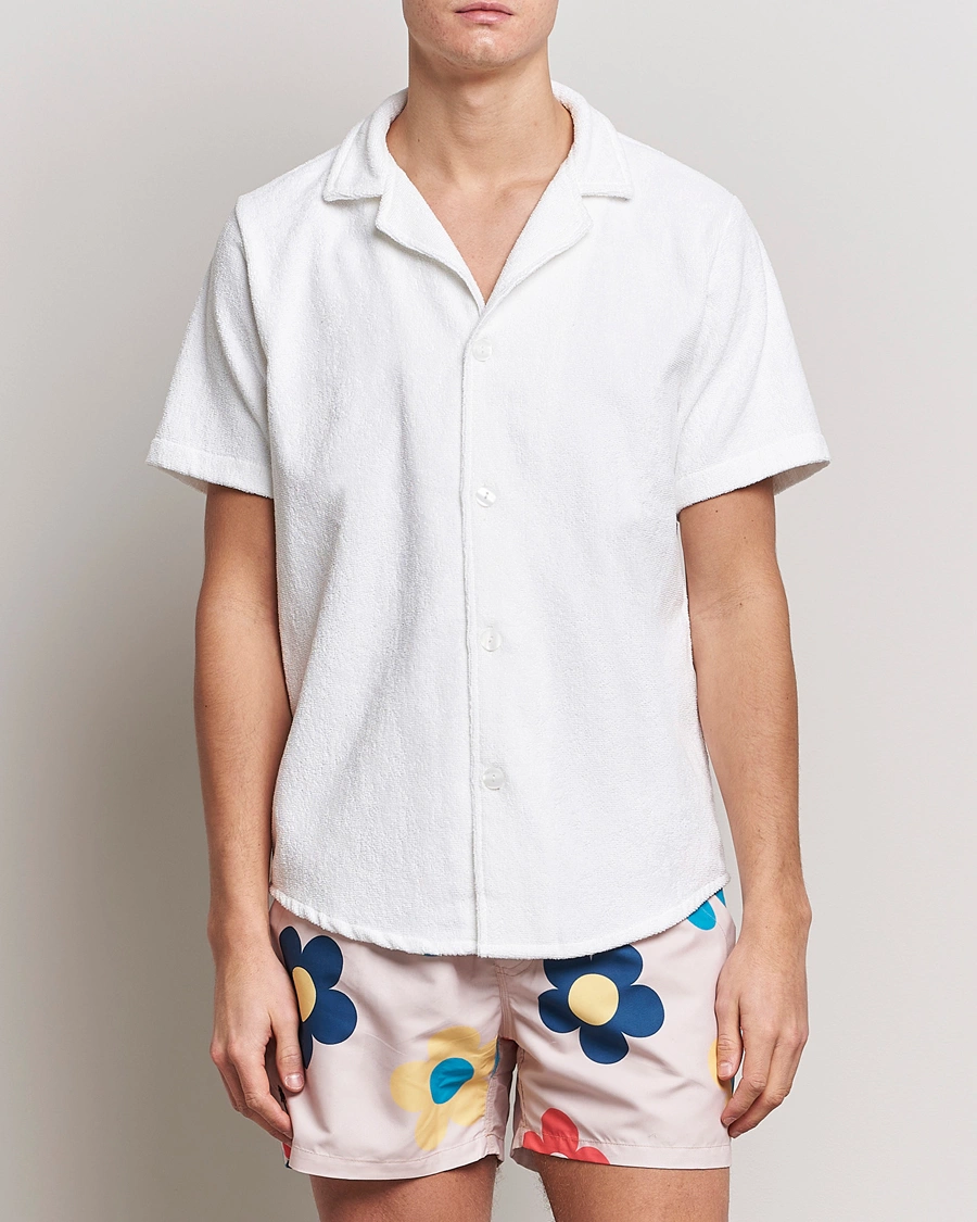 Herre | Terry | OAS | Terry Cuba Short Sleeve Shirt White