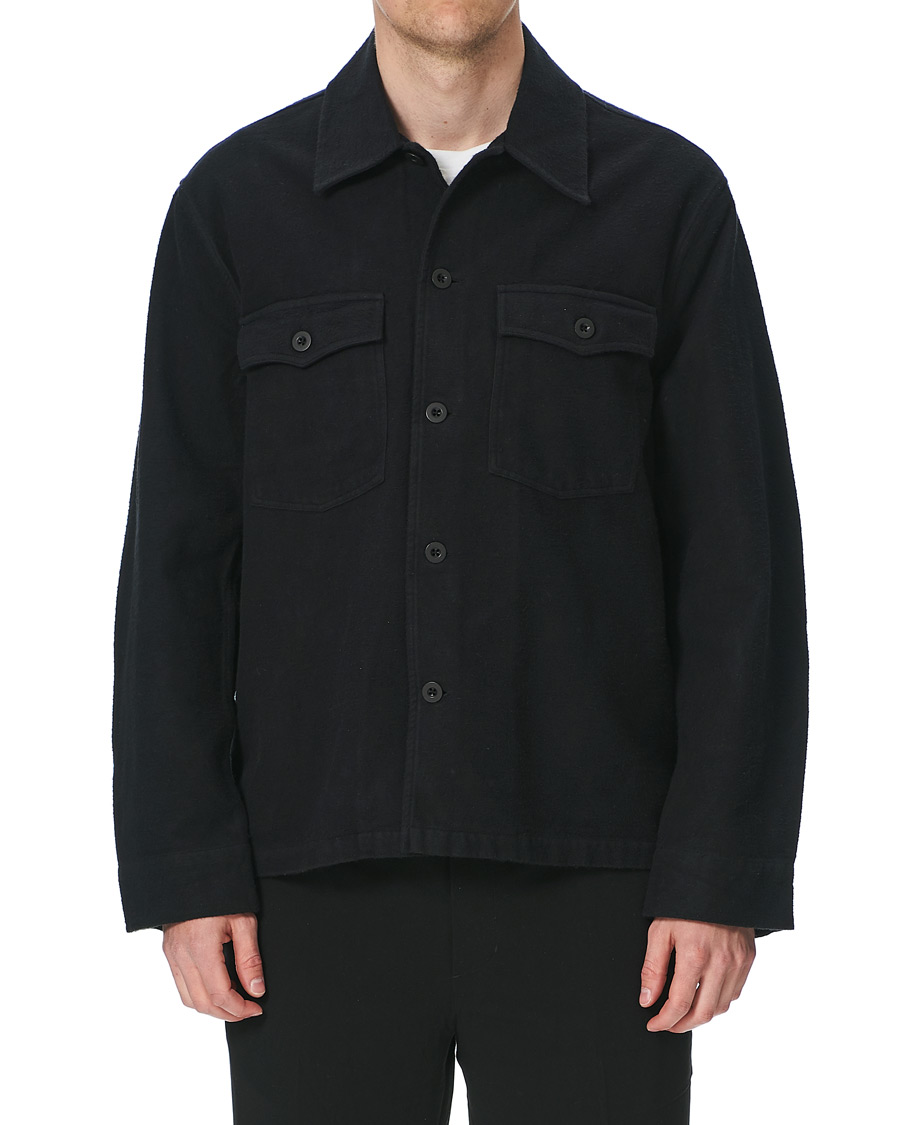 Our Legacy Evening Coach Jacket Brushed Black hos CareOfCarl.no