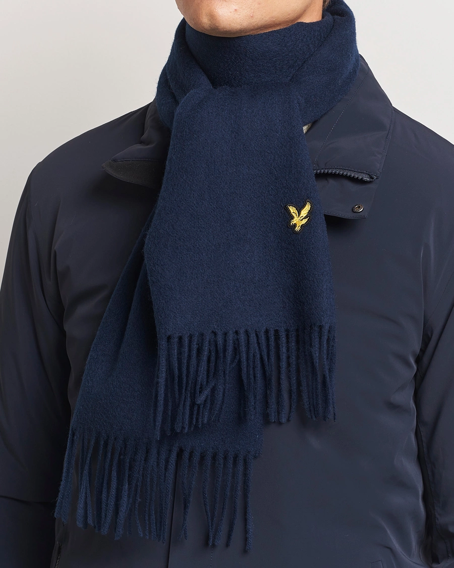 Herre |  | Lyle & Scott | Lambswool Scarf Dark Navy