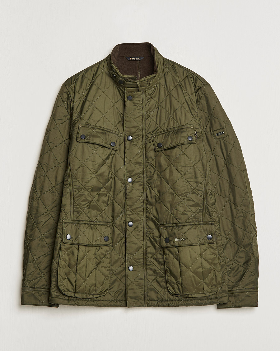 Barbour International Ariel Polarquilt International Jacket Olive Hos CareO