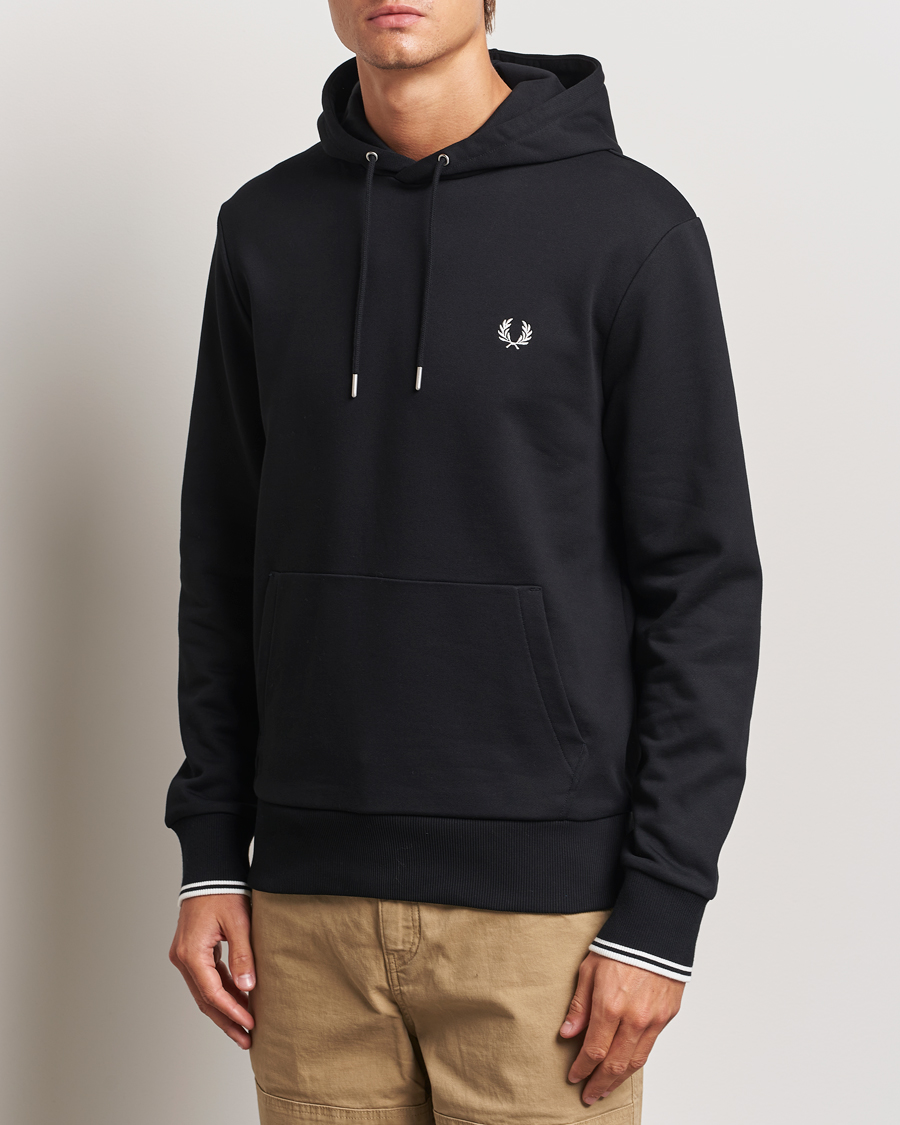 Herre |  | Fred Perry | Tipped Hoodie Black