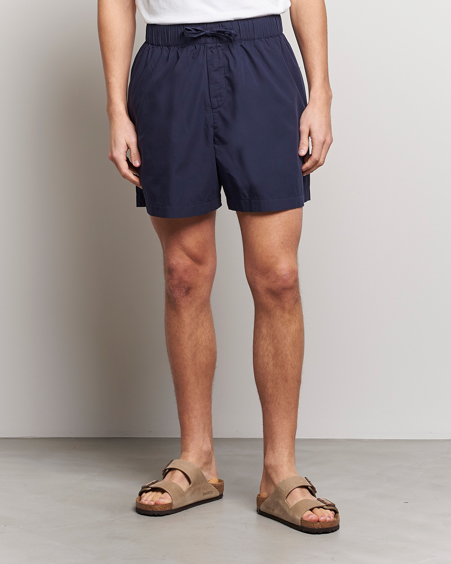 Herre | Pyjamasbukser | Tekla | Poplin Pyjama Shorts True Navy