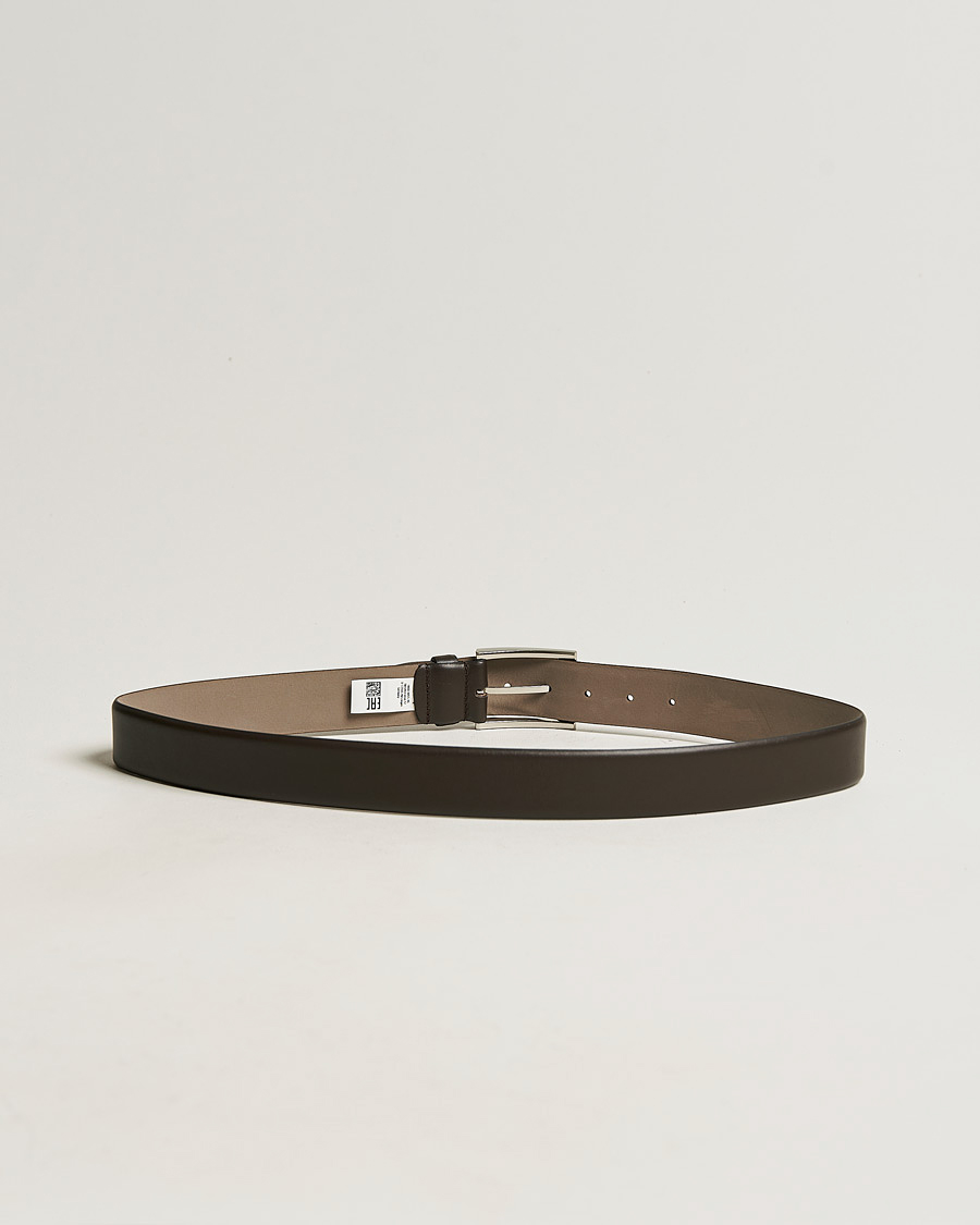 Herre | Belter | BOSS BLACK | Barnabie Leather Belt 3,5 cm Dark Brown