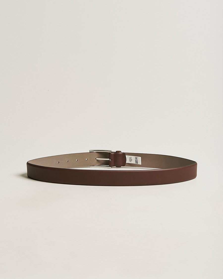 Herre | Belter | BOSS BLACK | Barnabie Leather Belt 3,5 cm Medium Brown