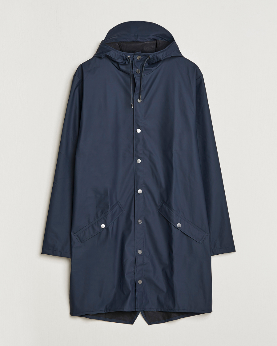 RAINS Long Jacket Navy hos CareOfCarl.no