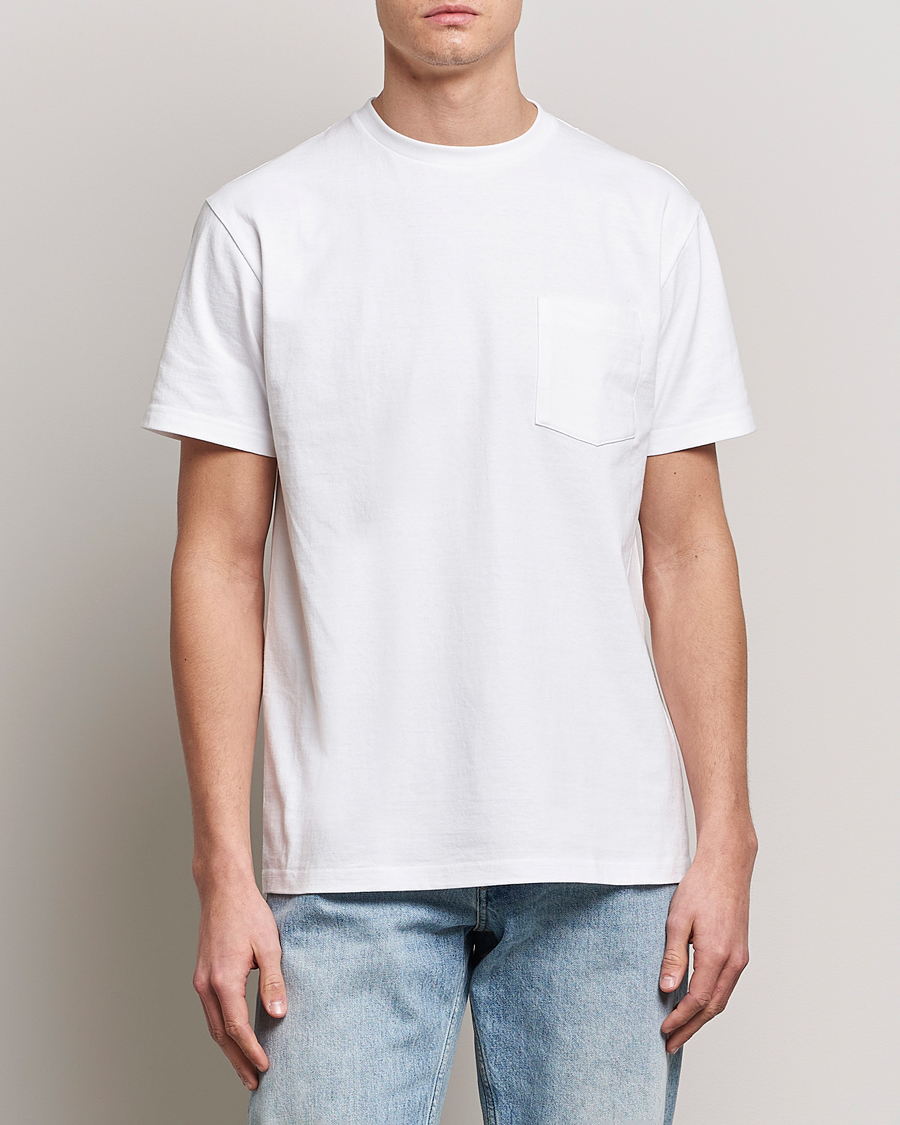 Herre | T-Shirts | BEAMS PLUS | 2-Pack Pocket T-Shirt White