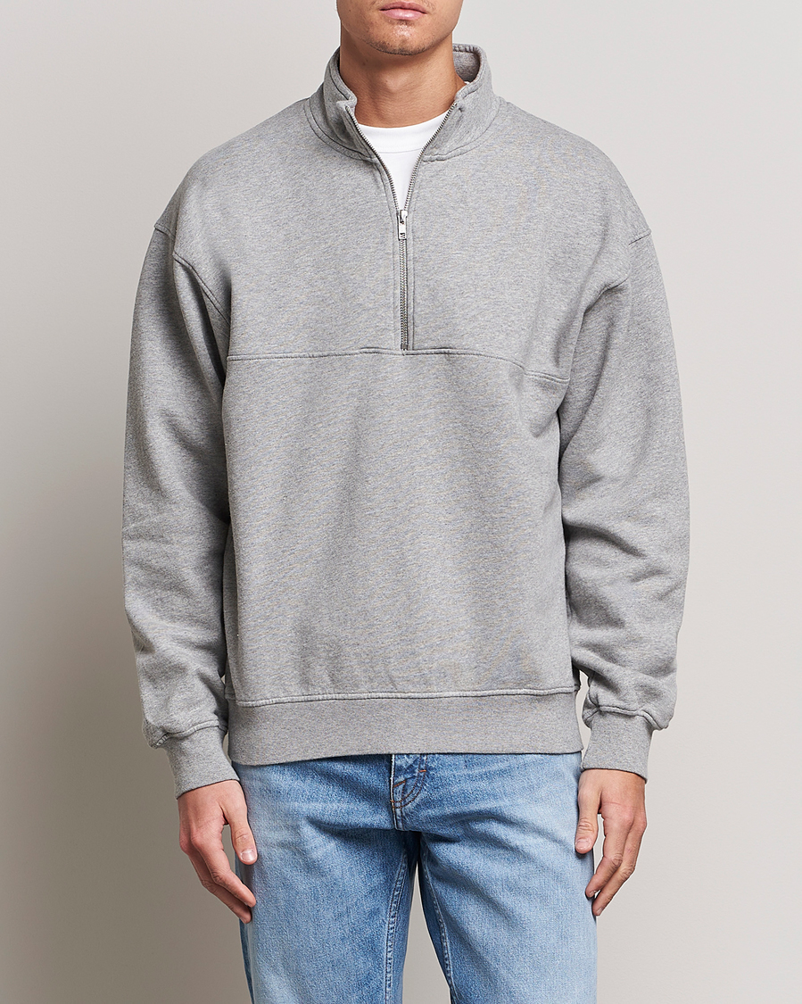 Herre |  | Colorful Standard | Classic Organic Half-Zip Heather Grey