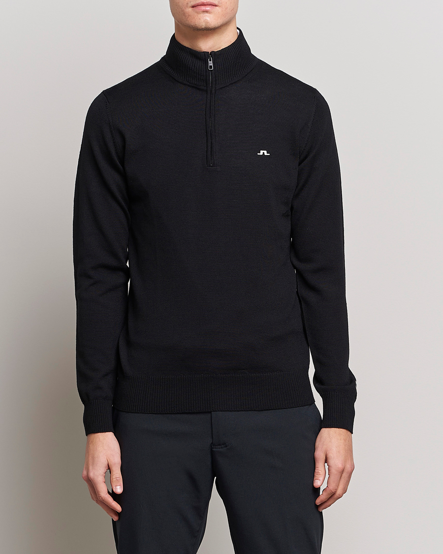 Herre |  | J.Lindeberg | Kian Tour Merino Half Zip Black