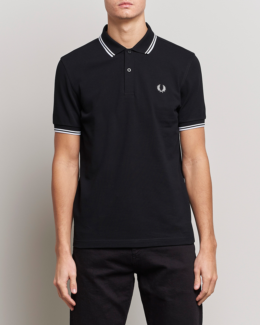 Herre | Klær | Fred Perry | Twin Tipped Polo Shirt Black