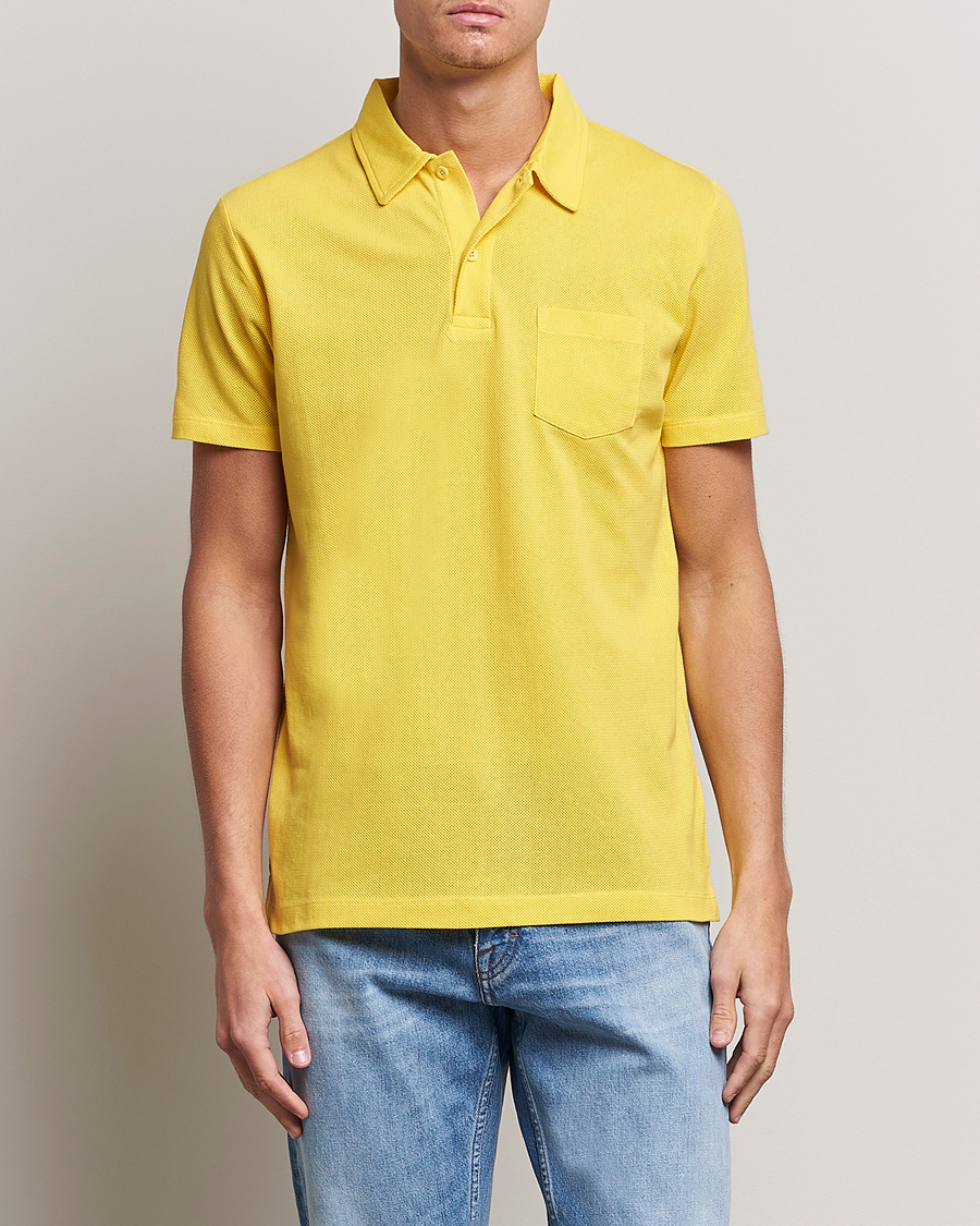 Herre |  | Sunspel | Riviera Polo Shirt Empire Yellow