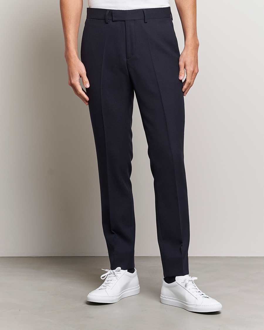 Herre | Bukser | J.Lindeberg | Grant Active Hopsack Pants Navy