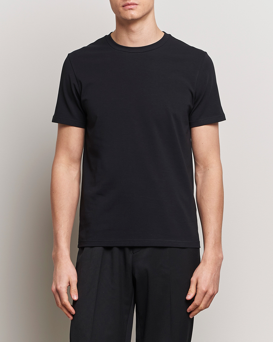 Herre | Svarte t-skjorter | Filippa K | Soft Lycra Tee Black