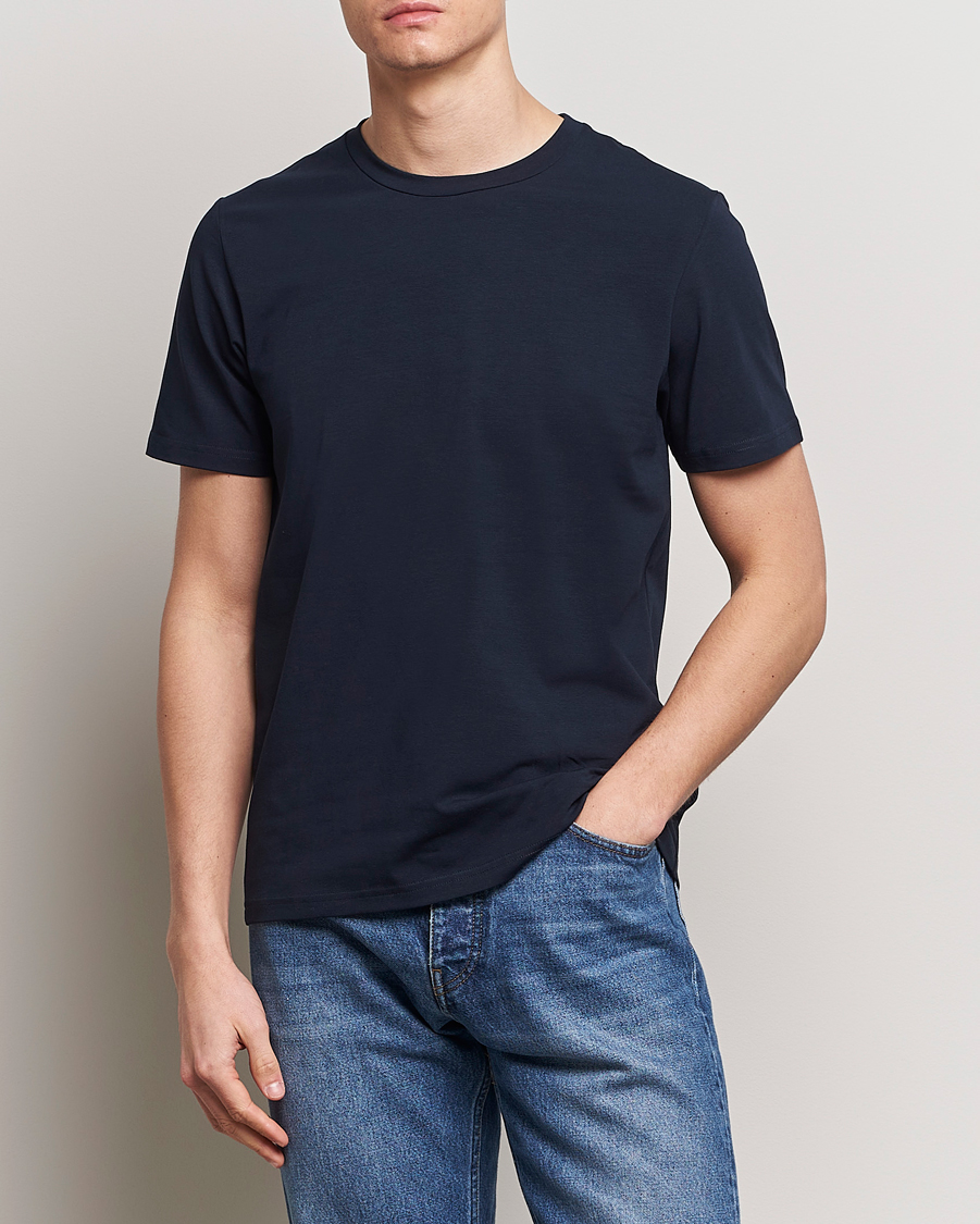 Herre | The Classics of Tomorrow | Filippa K | Soft Lycra Tee Navy