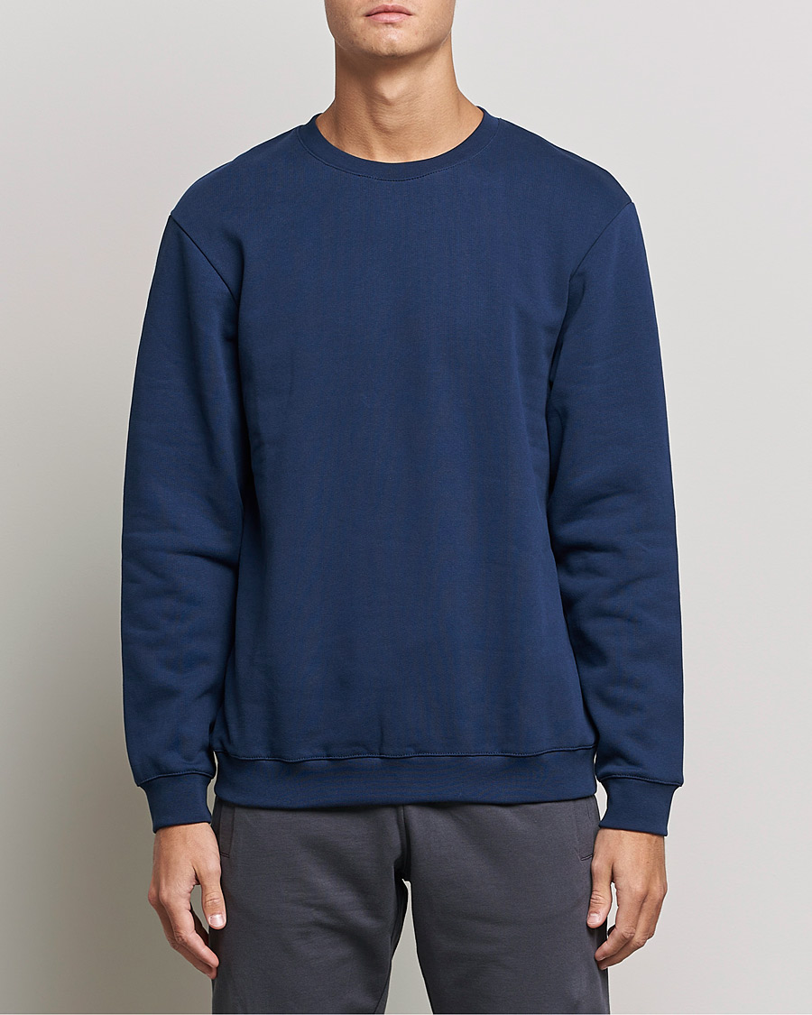 Herre | Klær | Bread & Boxers | Loungewear Sweatshirt Navy Blue