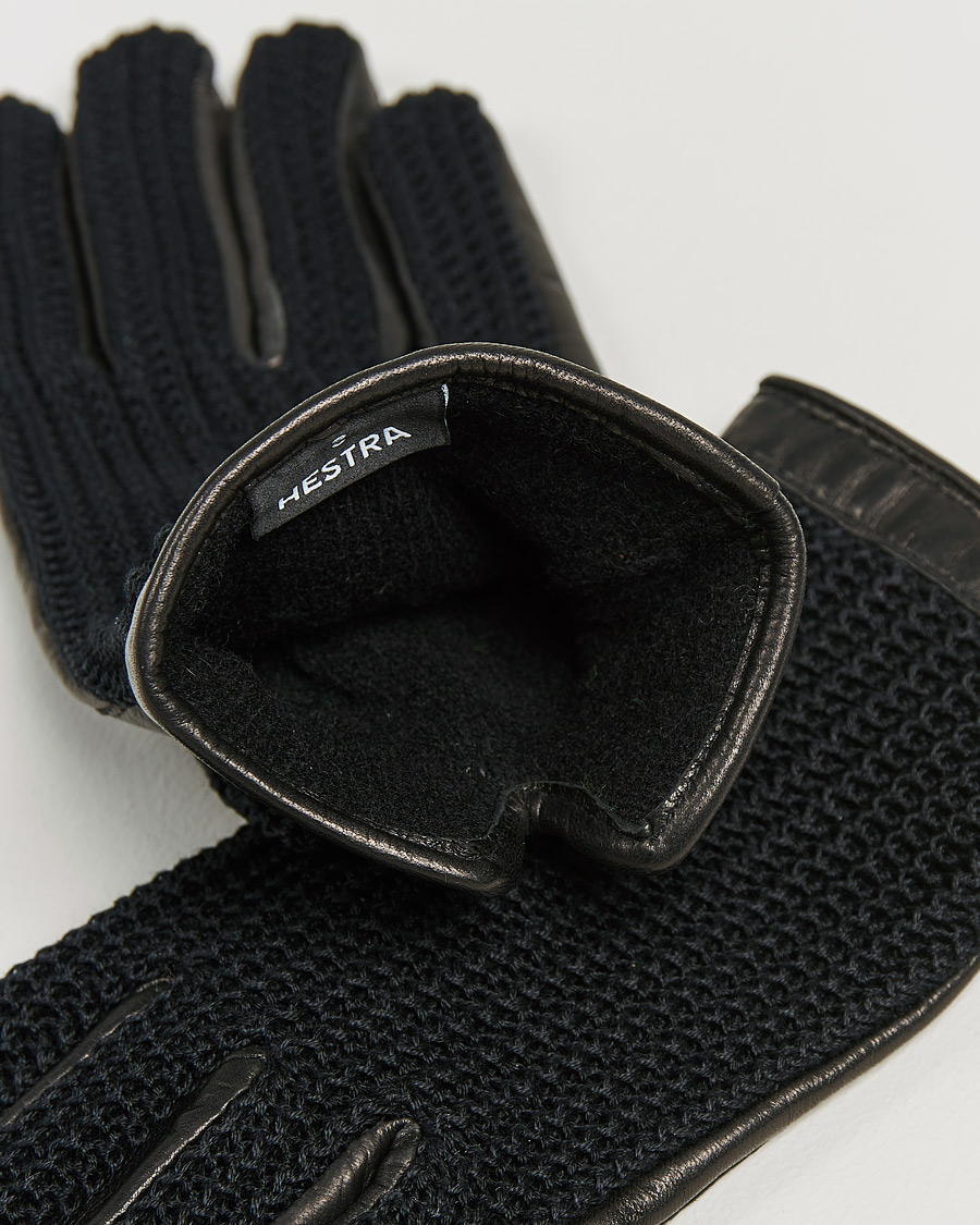 Herre | Hansker | Hestra | Adam Crochet Wool Lined Glove Black
