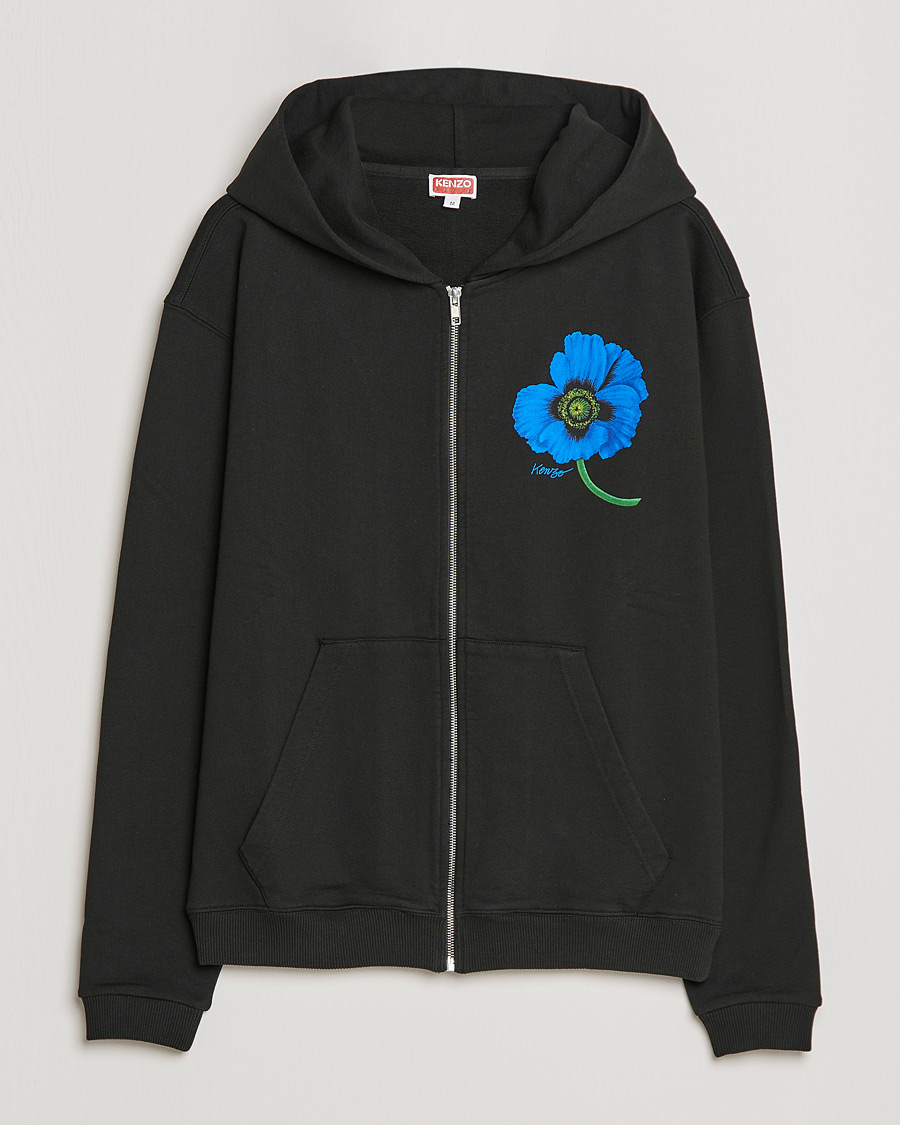 kenzo black zip up hoodie