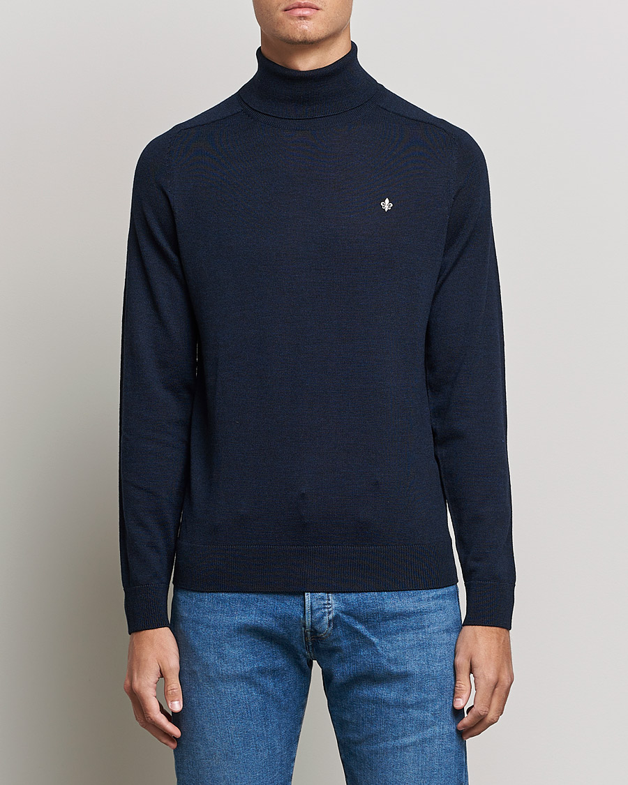 Herre | Pologensere | Morris | Merino Rollneck Navy