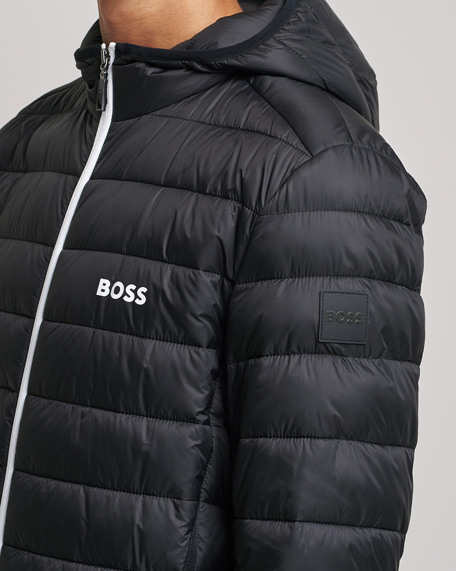 black shell ski jacket