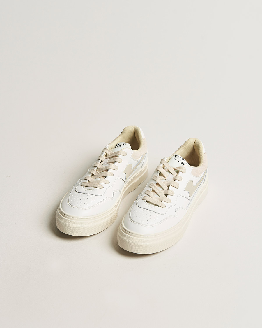 Herre |  | Stepney Workers Club | Pearl S-Strike Leather Sneaker White Putty