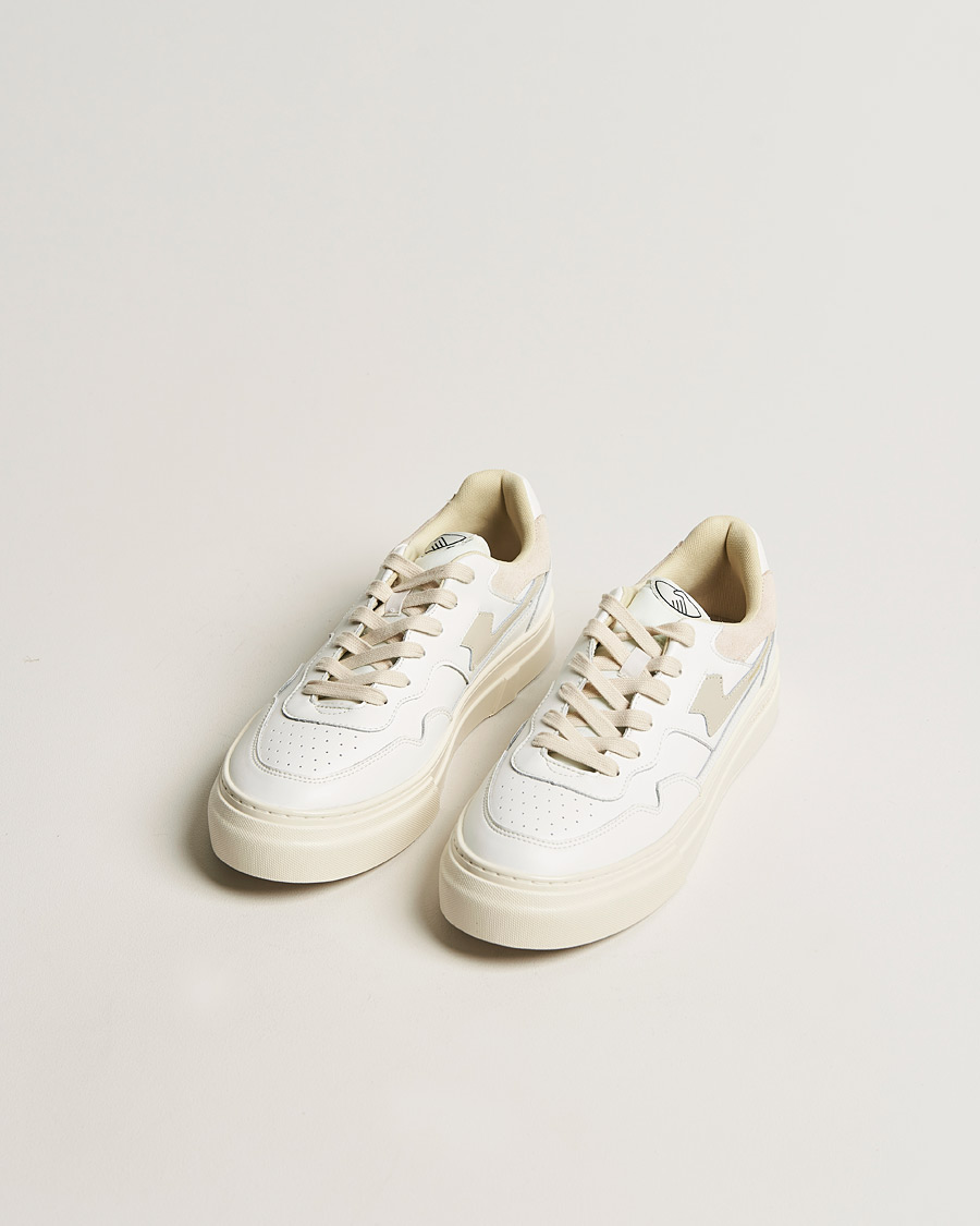 Herre | Stepney Workers Club | Stepney Workers Club | Pearl S-Strike Leather Sneaker White Putty