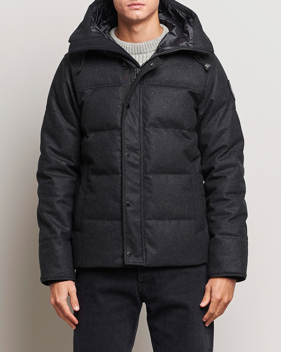 Herre | Vinterjakker | Canada Goose Black Label | Canada Goose Macmillan Wool Parka Carbon Melange