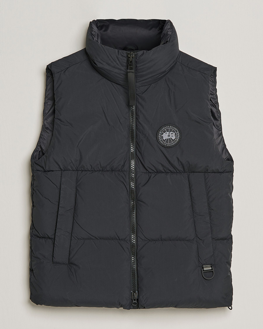 Canada goose black outlet label vest