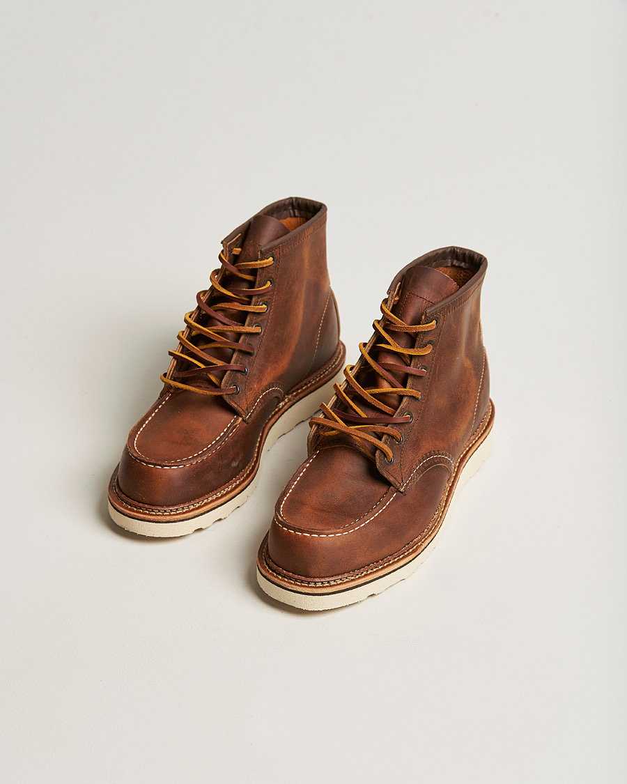 Herre | Håndlagde sko | Red Wing Shoes | Moc Toe Boot Copper Rough/Though Leather