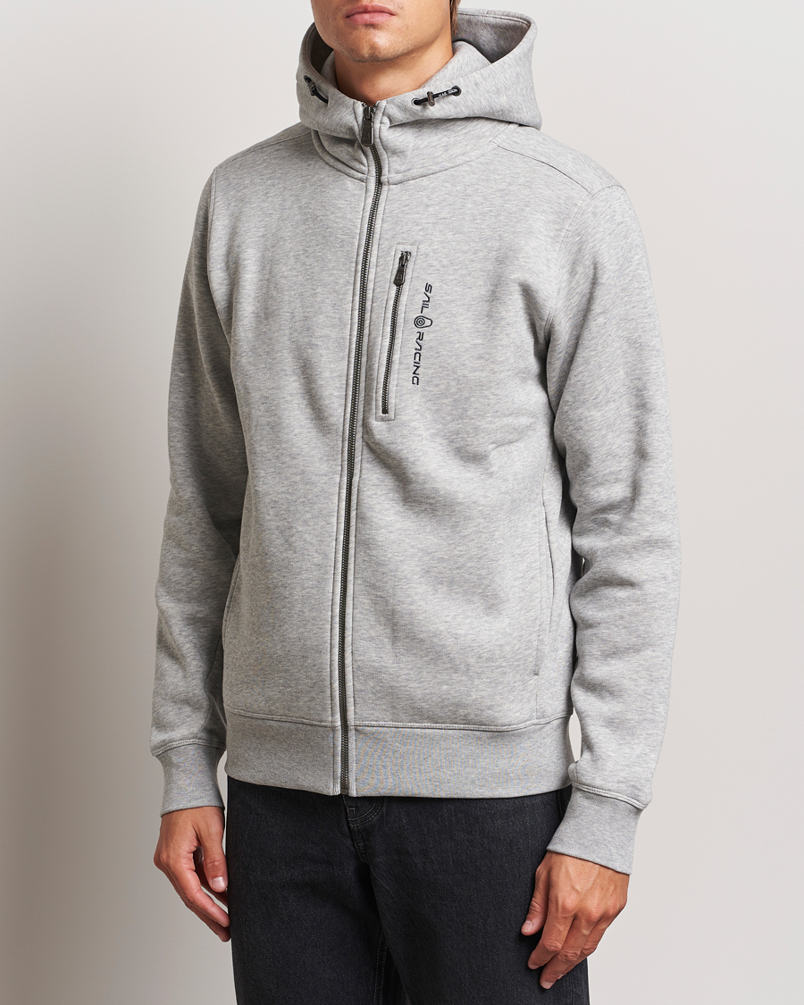 Herre | Hettegensere | Sail Racing | Bowman Full Zip Hoodie Grey Melange