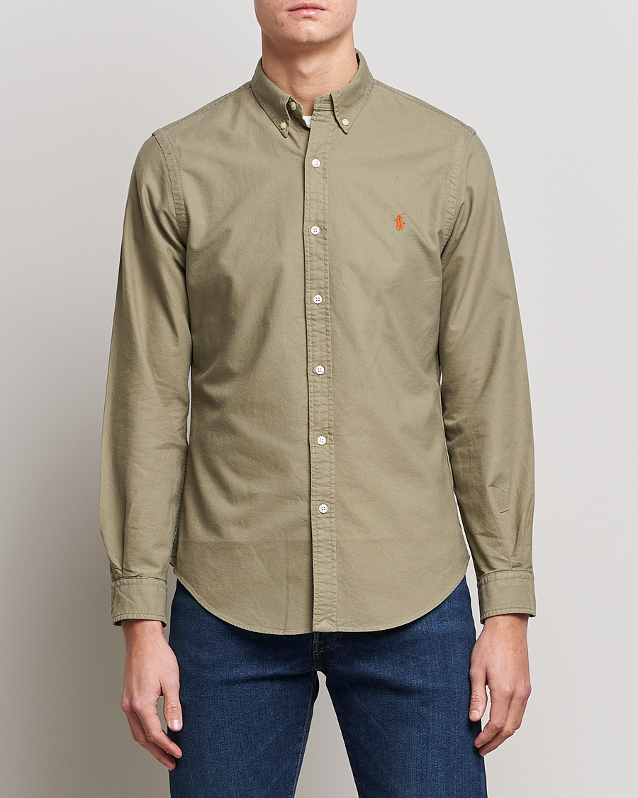 Herre | Klær | Polo Ralph Lauren | Slim Fit Oxford Shirt Sage Green