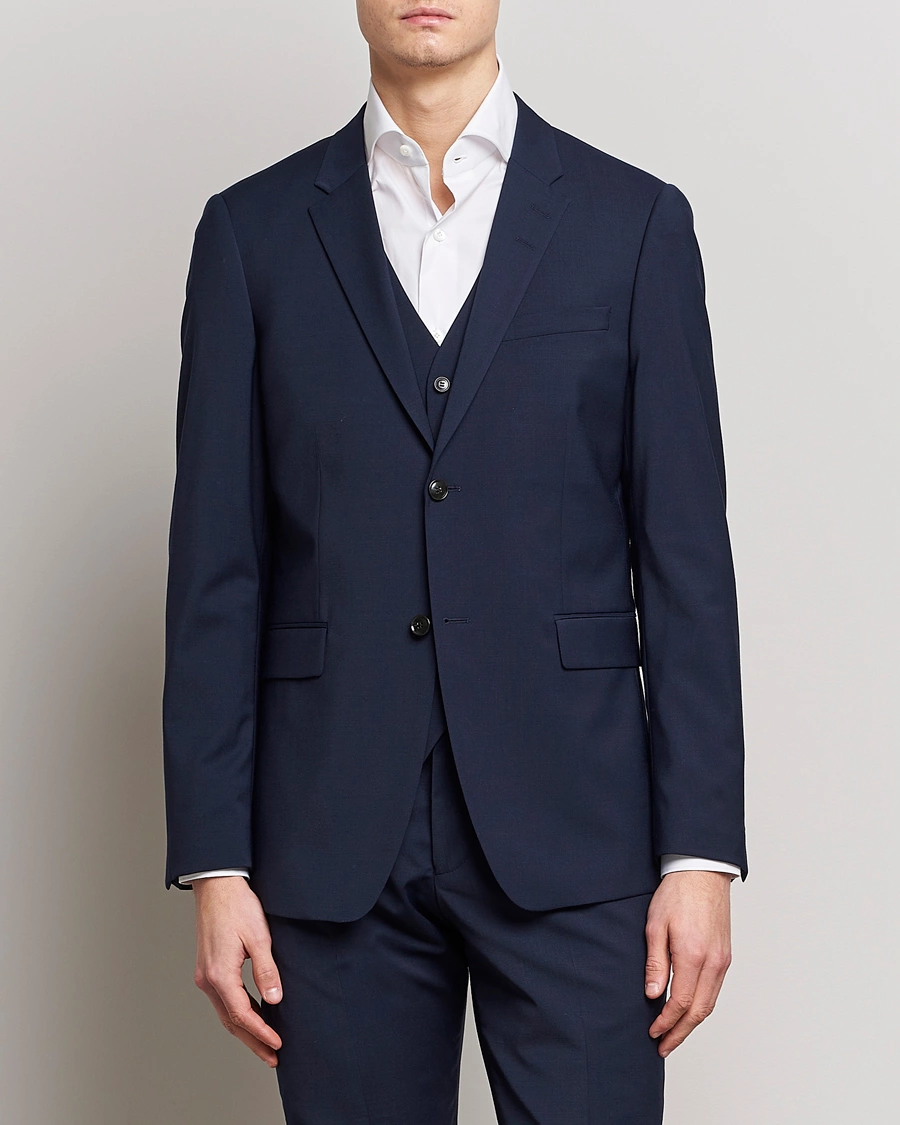 Herre | Dressjakker | Tiger of Sweden | Jerretts Wool Travel Suit Blazer Royal Blue