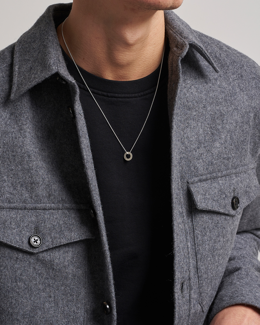 Herre | Assesoarer | LE GRAMME | Circle Necklace Le 1.1 Sterling Silver