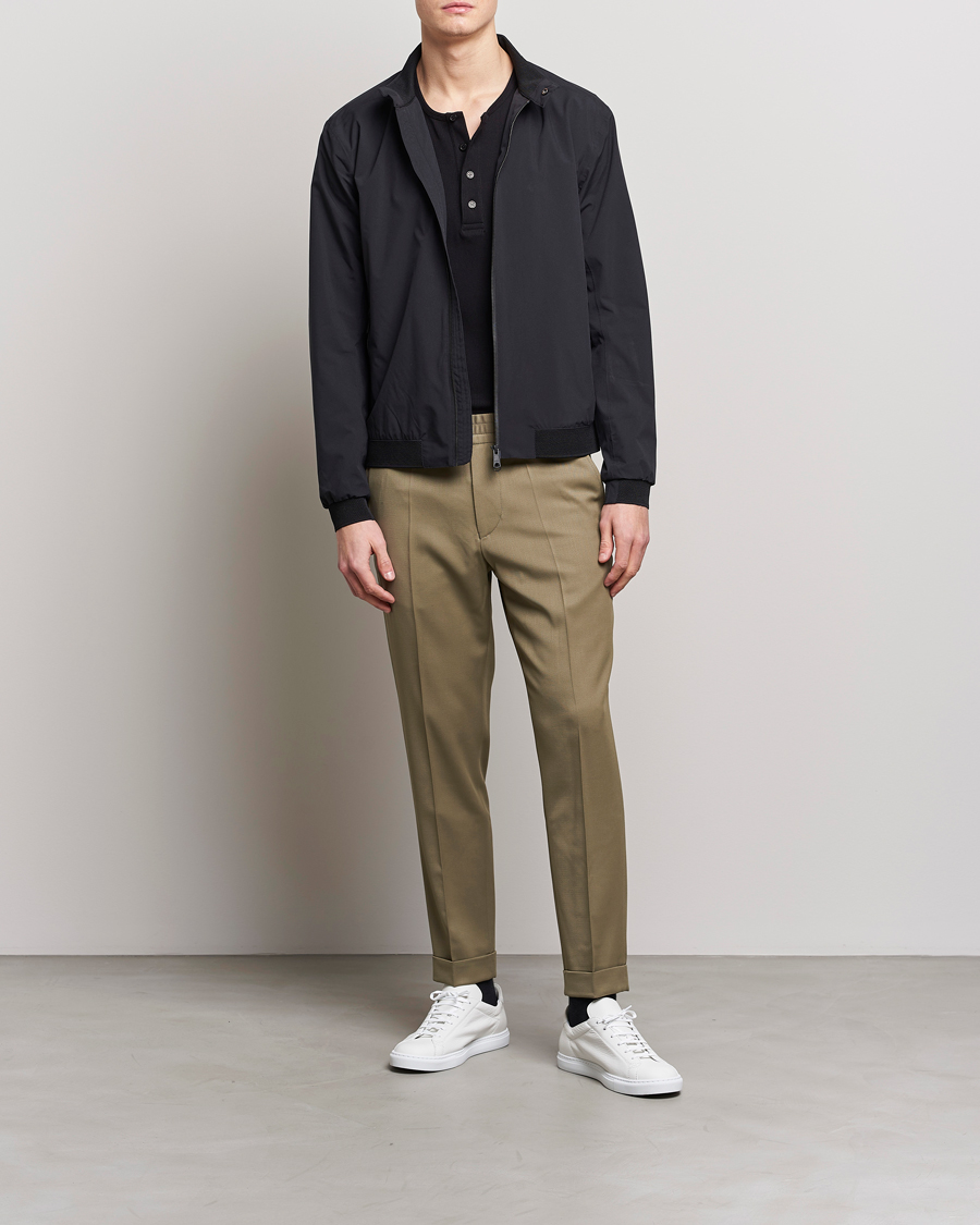 Filippa K TERRY CROPPED TROUSERS - Trousers - light khaki/olive - Zalando.de