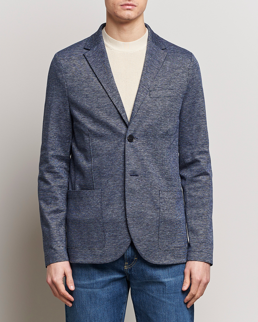 Herre | Dressjakker | Harris Wharf London | Linen Blend Blazer Denim