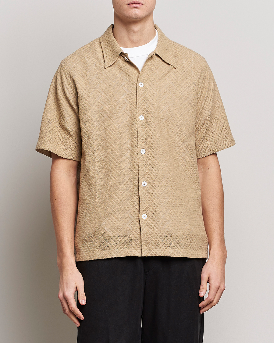 SUNFLOWER SPACEY STRIPED CAMP SHIRT M | serviciontegral