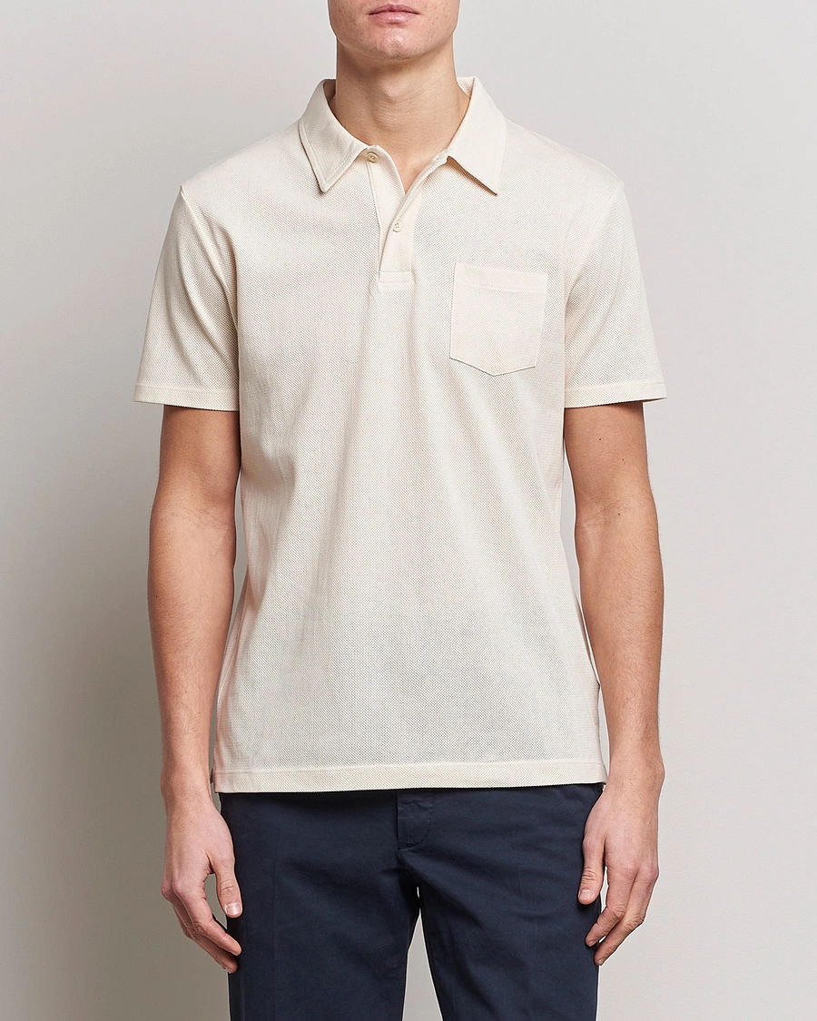 Herre | Kortermet piké | Sunspel | Riviera Polo Shirt Undyed