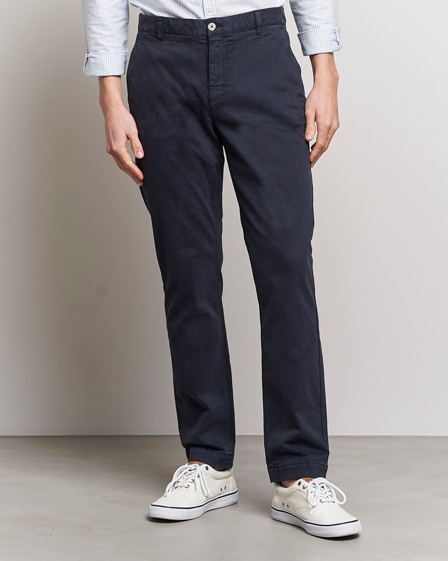 Herre | Morris | Morris | Jeffrey Brushed Stretch Chino Navy