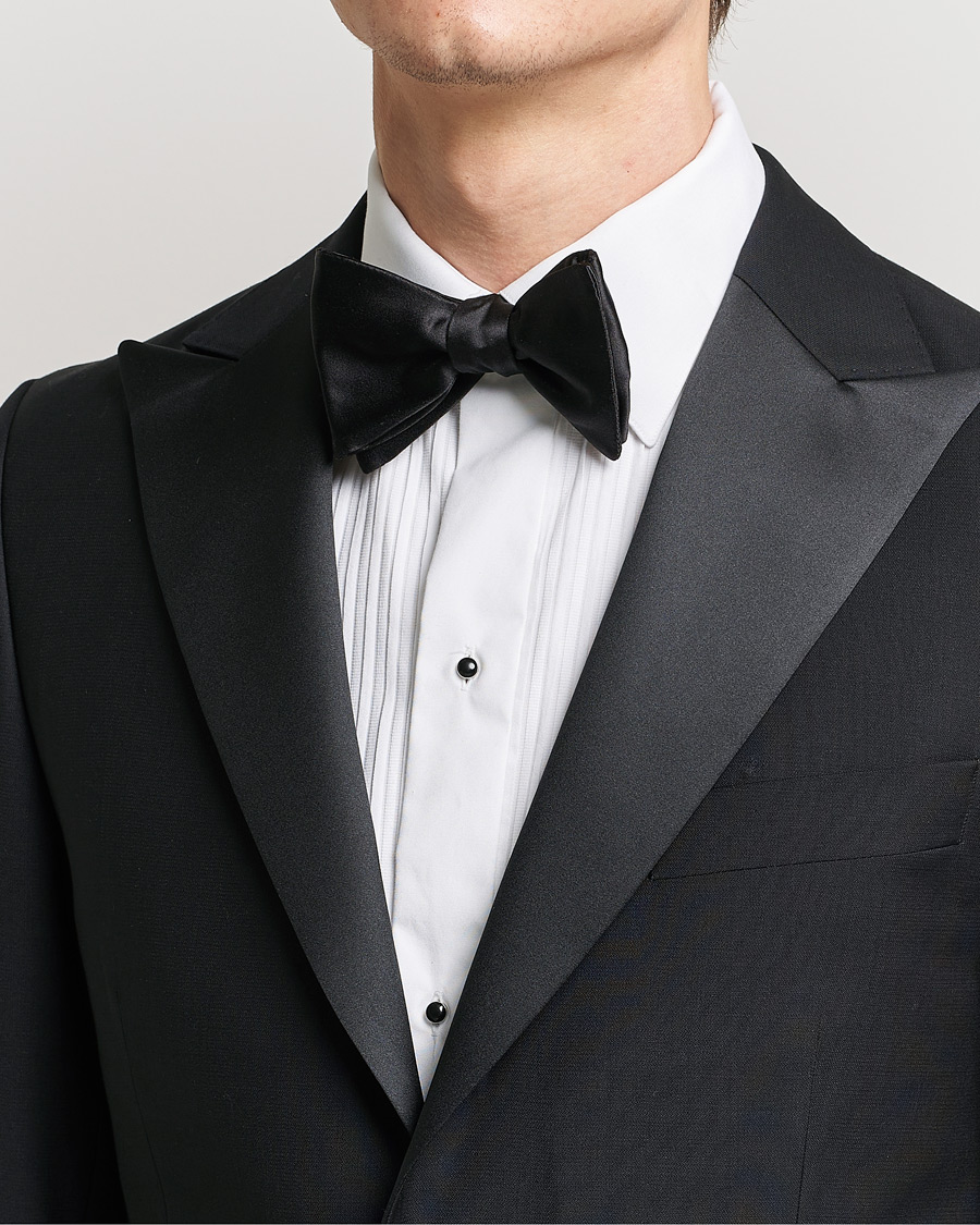 Herre | Eton | Eton | Pre-Tied Silk Bow Tie Black