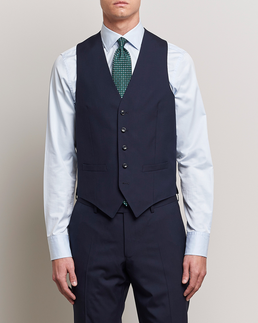 Herre |  | Oscar Jacobson | Carlo Wool Waistcoat Blue