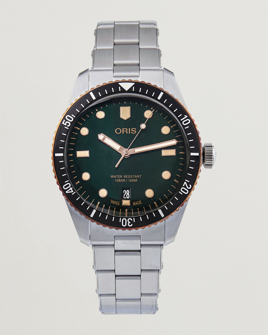 Oris Divers Sixty Five 40mm Green hos CareOfCarl.no