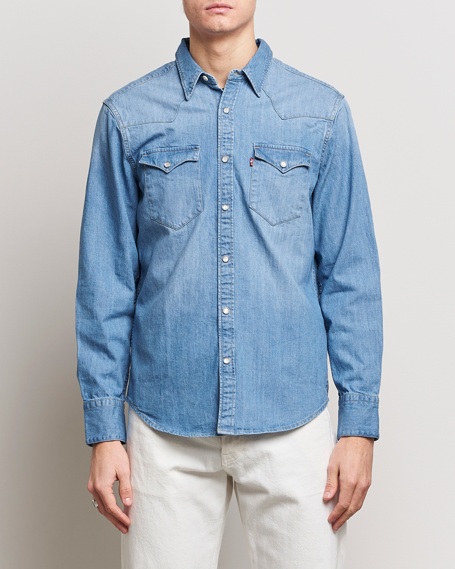 Herre | American Heritage | Levi\'s | Barstow Western Standard Shirt Light Blue