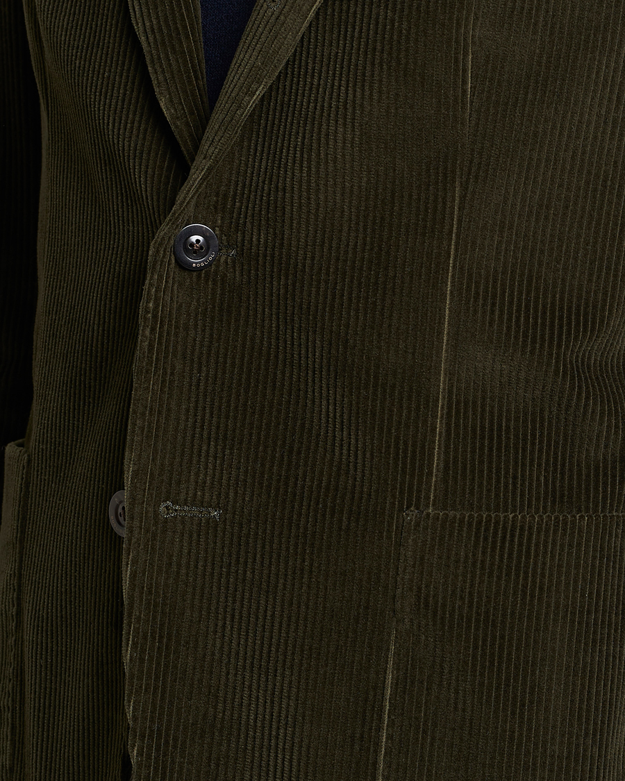 Herre | Dressjakker | Boglioli | K Jacket Corduroy Blazer Dark Green