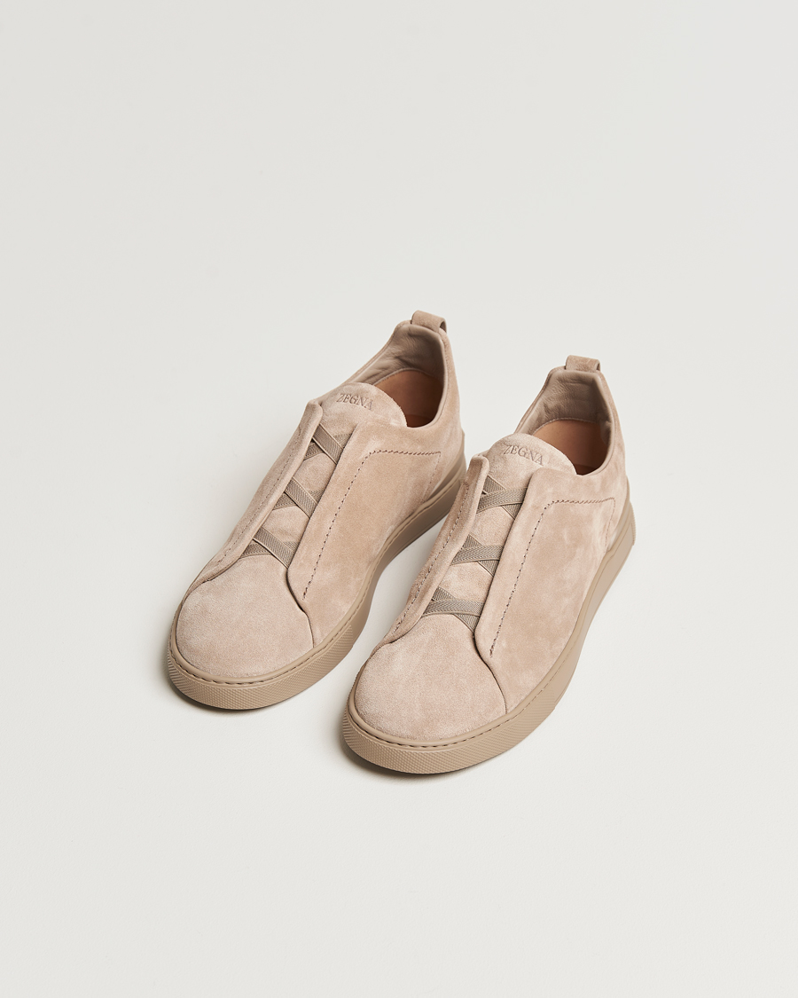 Herre | Avdelinger | Zegna | Triple Stitch Sneakers Full Beige Suede