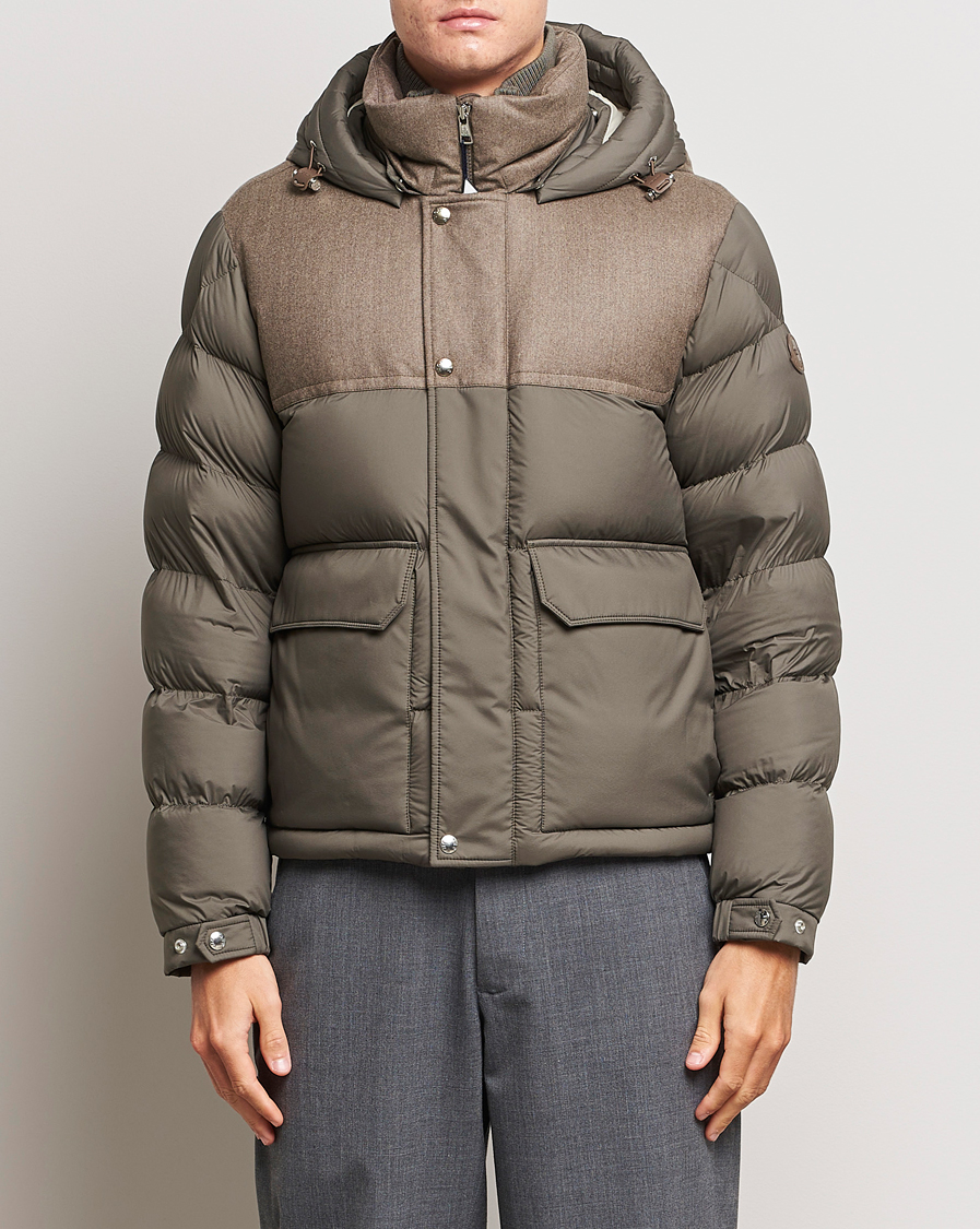 Herre | Boble- og Dunjakker | Moncler | Mussala Short Down Parka Taupe