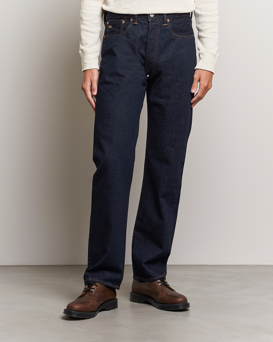 Herre |  | RRL | Straight Leg 5-Pocket Denim Hillsview Wash